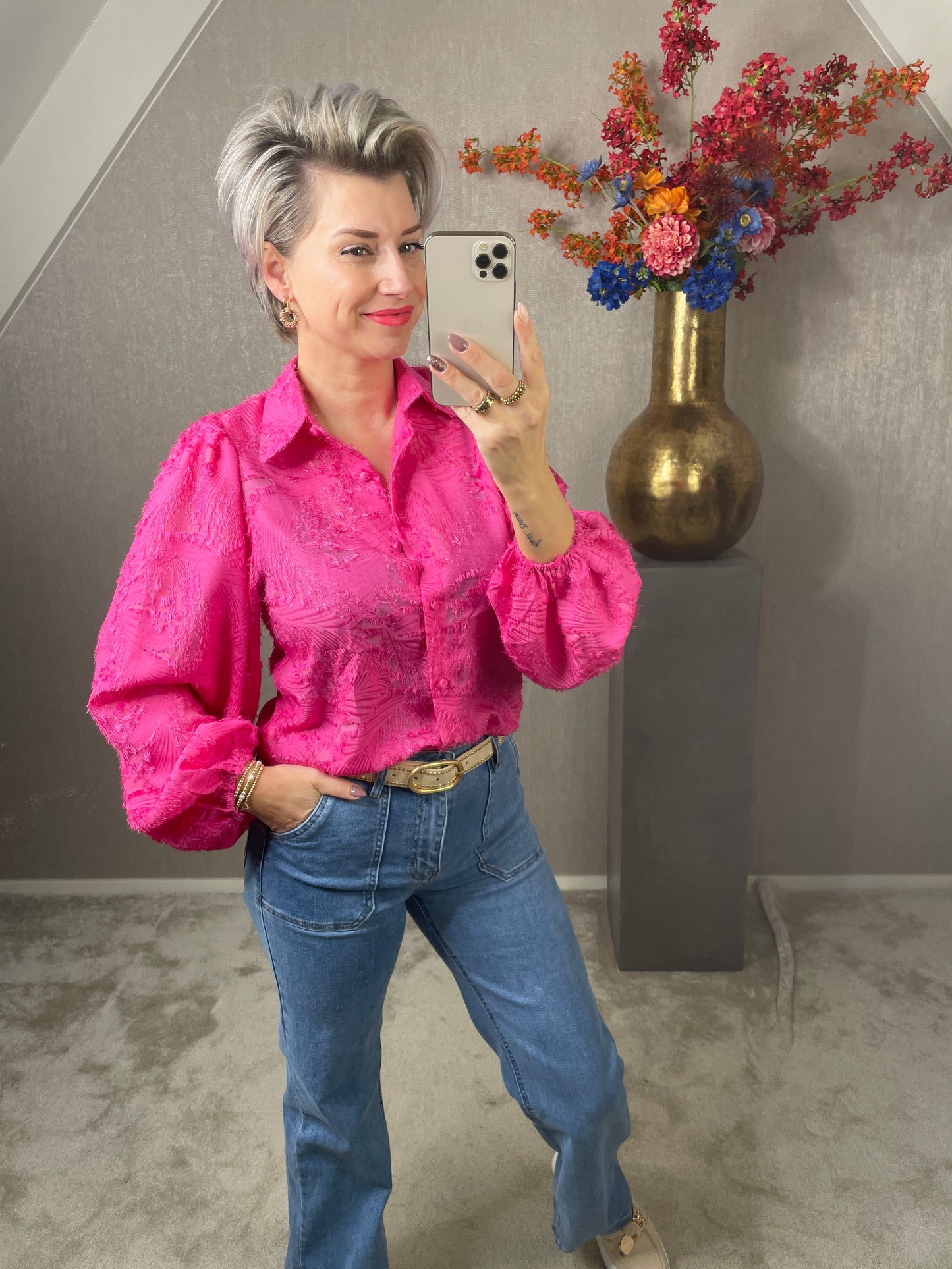 Blouse Marit fuchsia