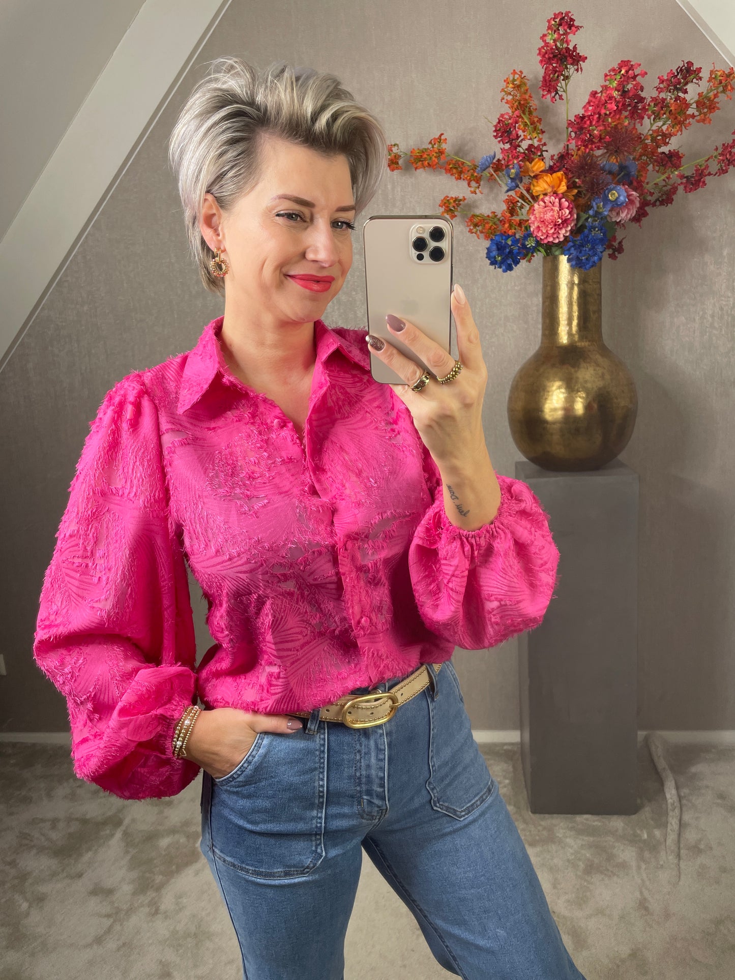 Blouse Marit fuchsia