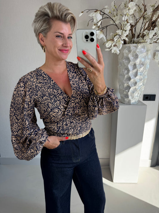 Blouse Celine blauw