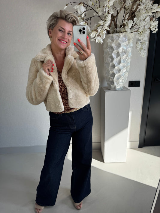 Fake fur jas Belle