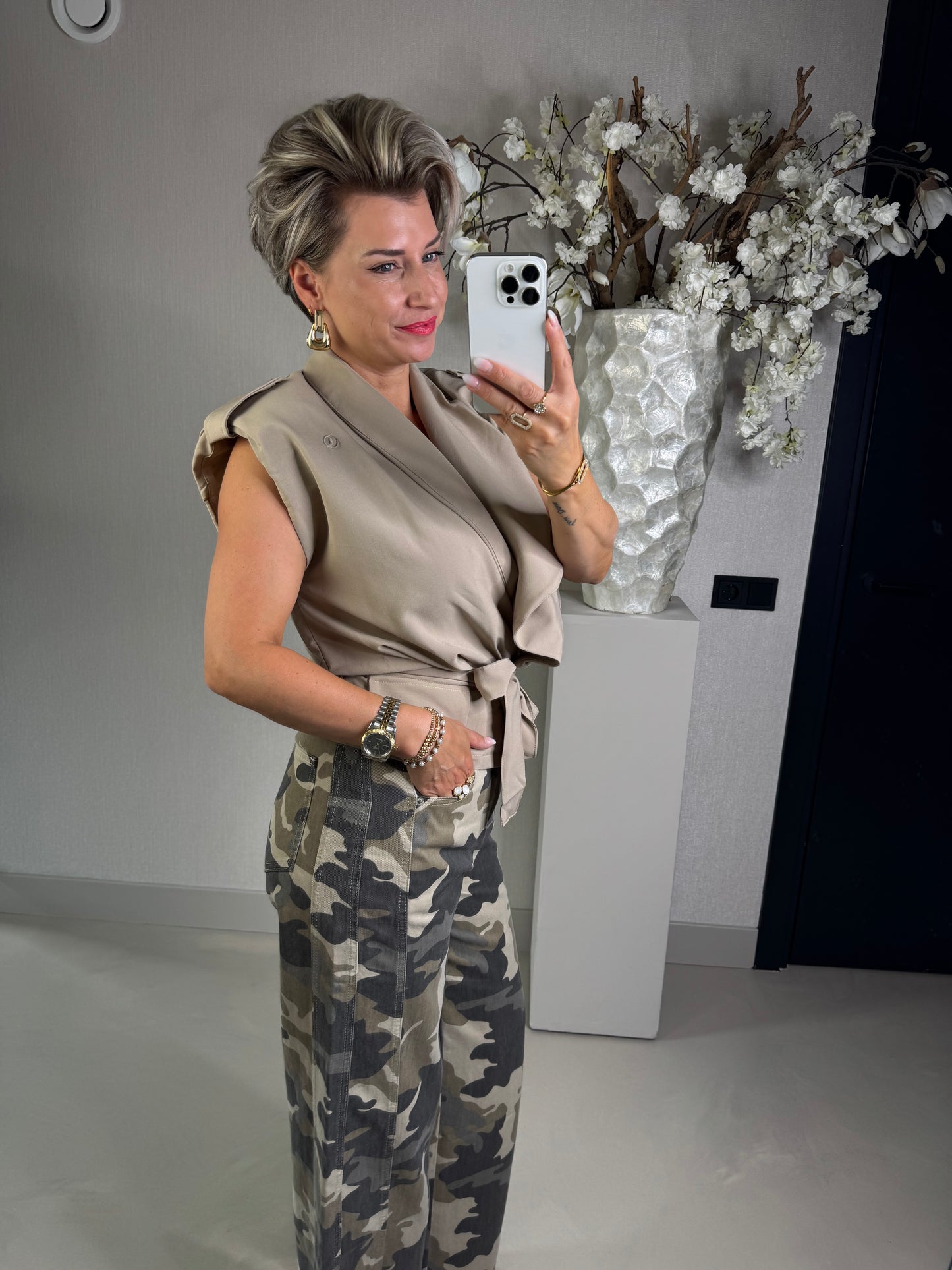 Blazer gilet beige