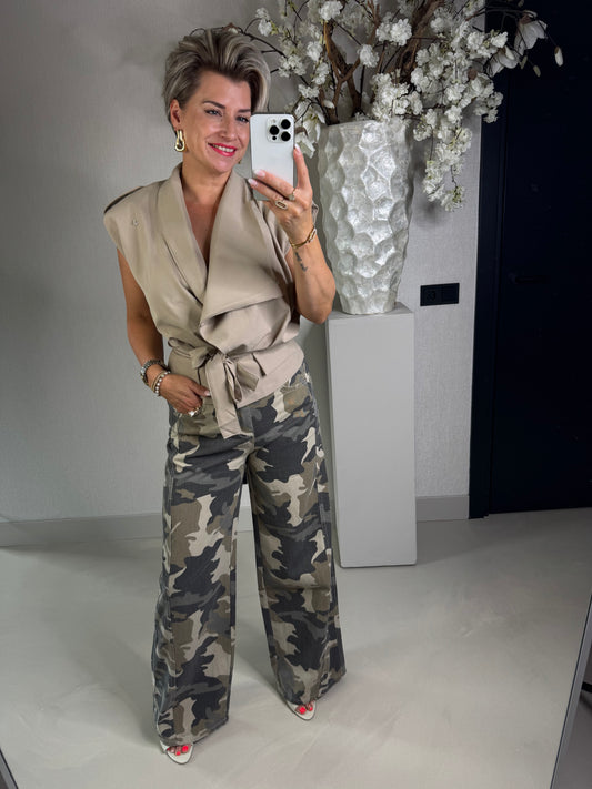 Blazer gilet beige