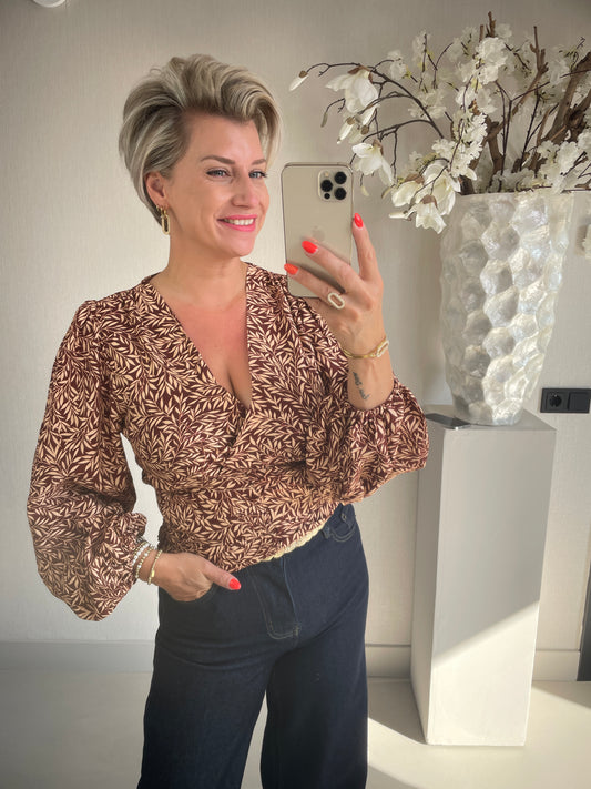 Blouse Celine bordeaux