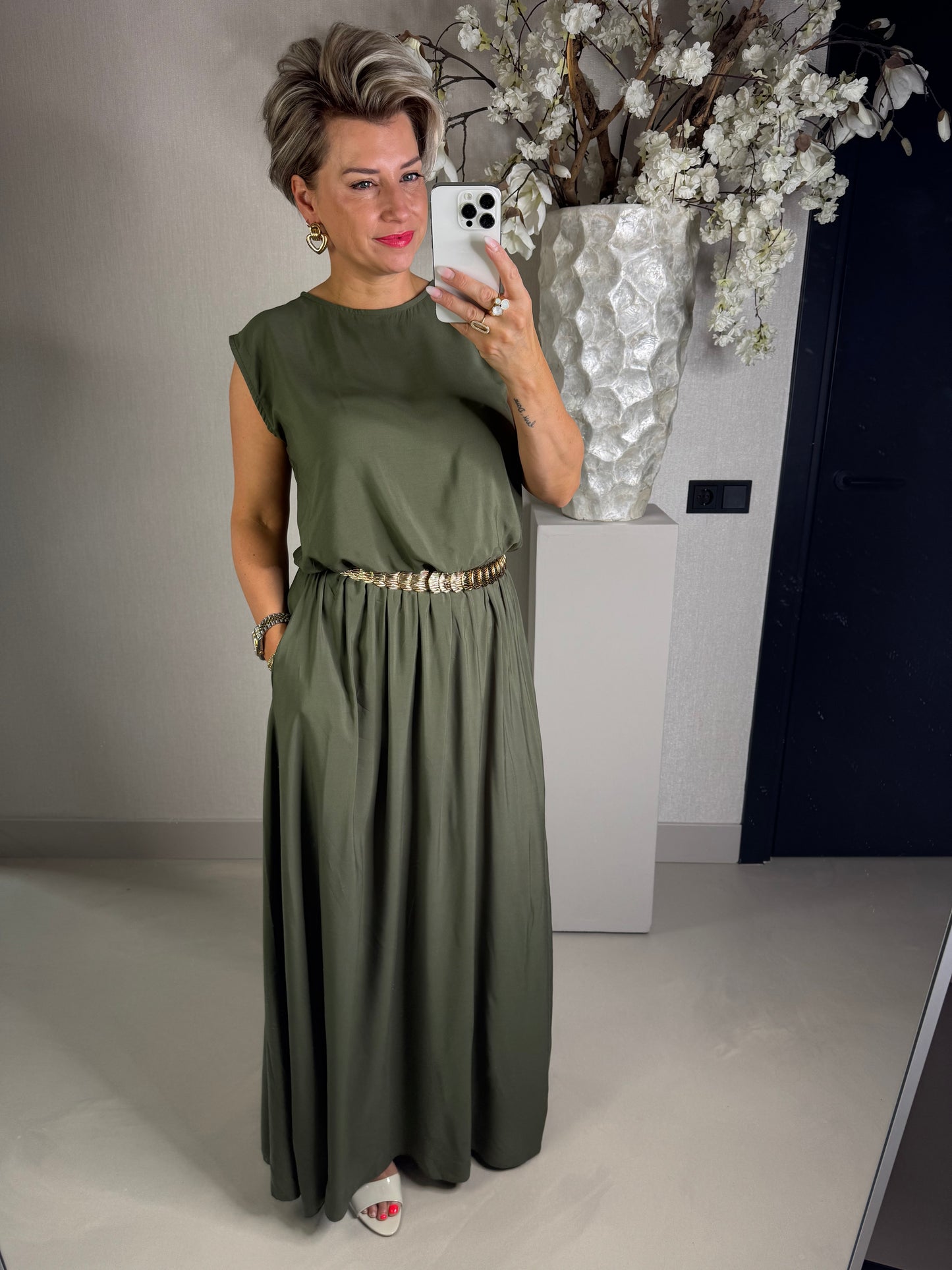 Azzurro twee delige set Army green