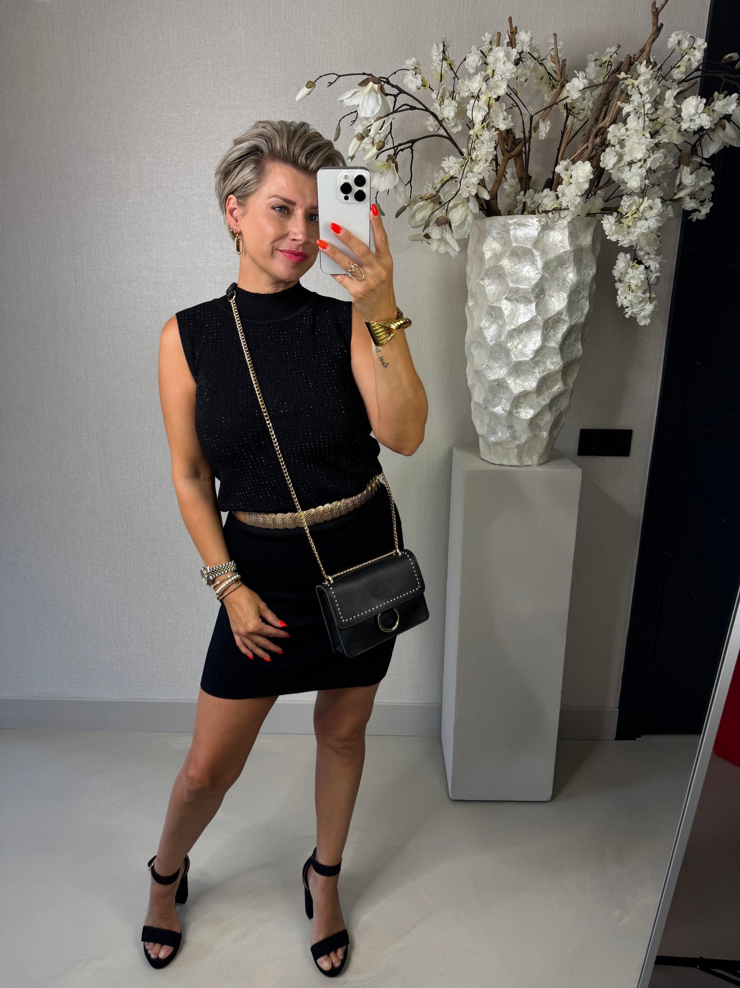 Top Bobbie zwart