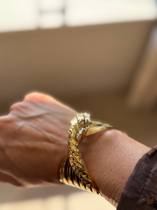 Armband swirl goud