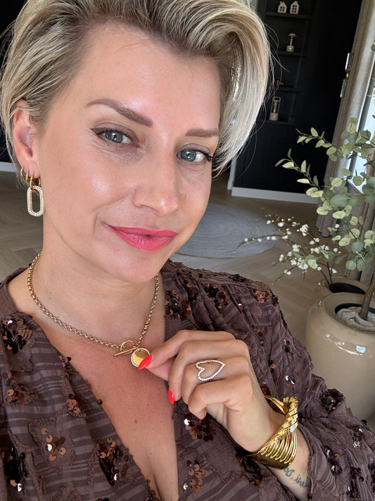 Ketting rond strass