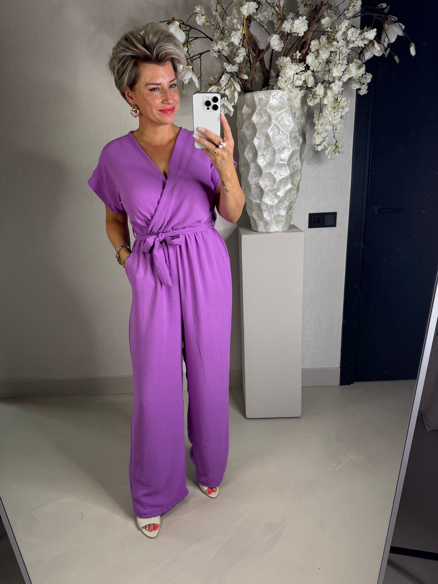 Azzurro jumpsuit purple