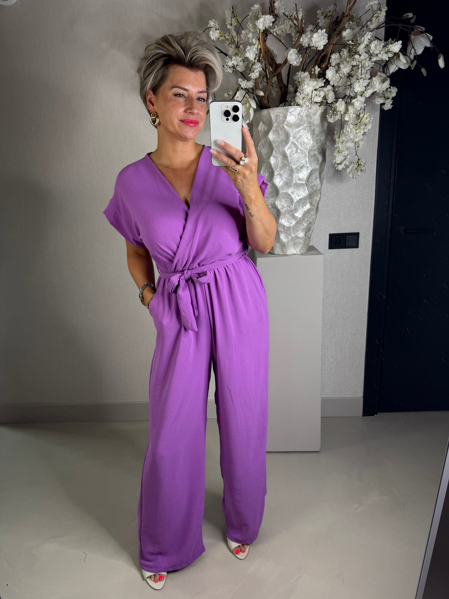 Azzurro jumpsuit purple