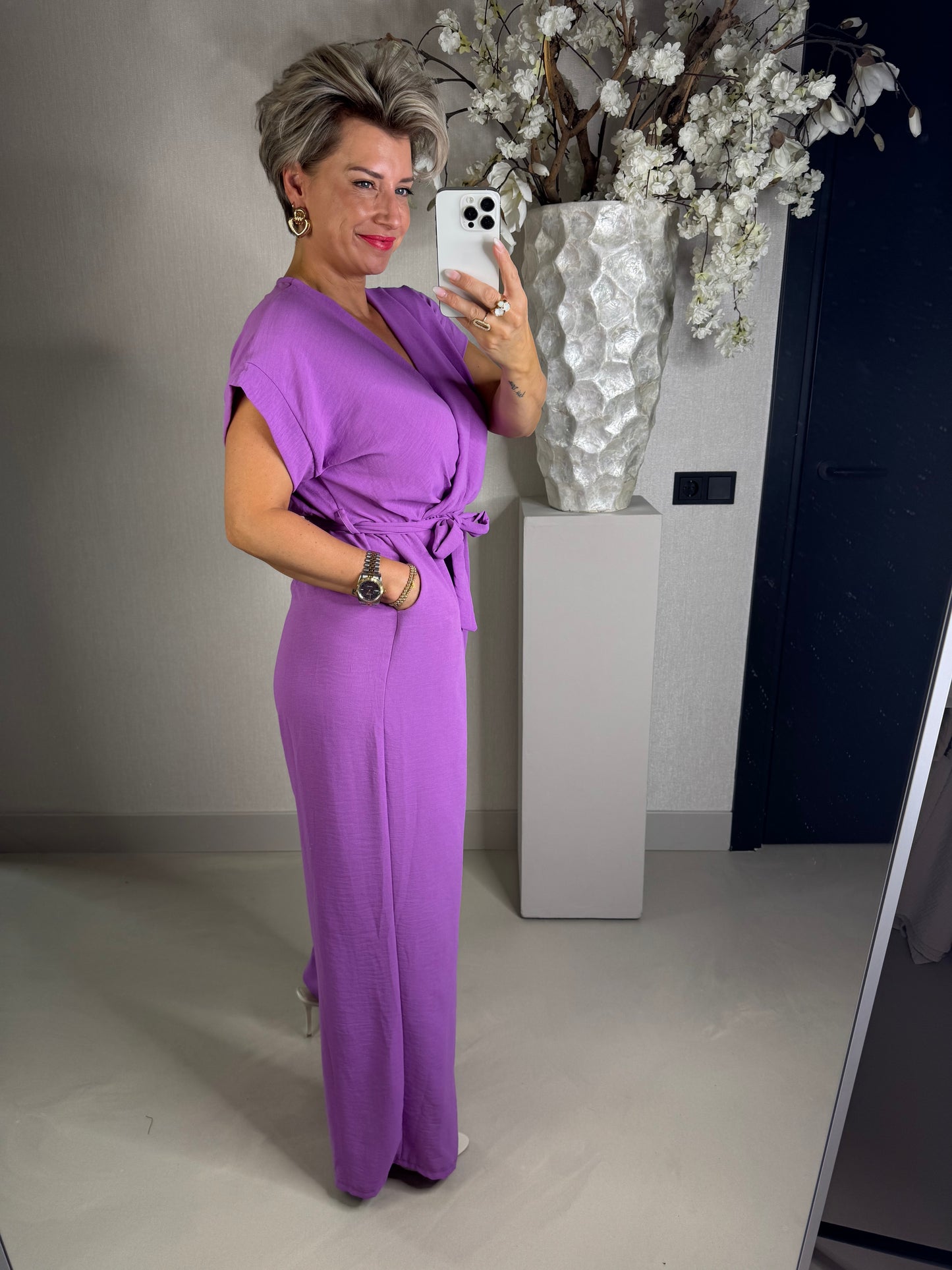 Azzurro jumpsuit purple