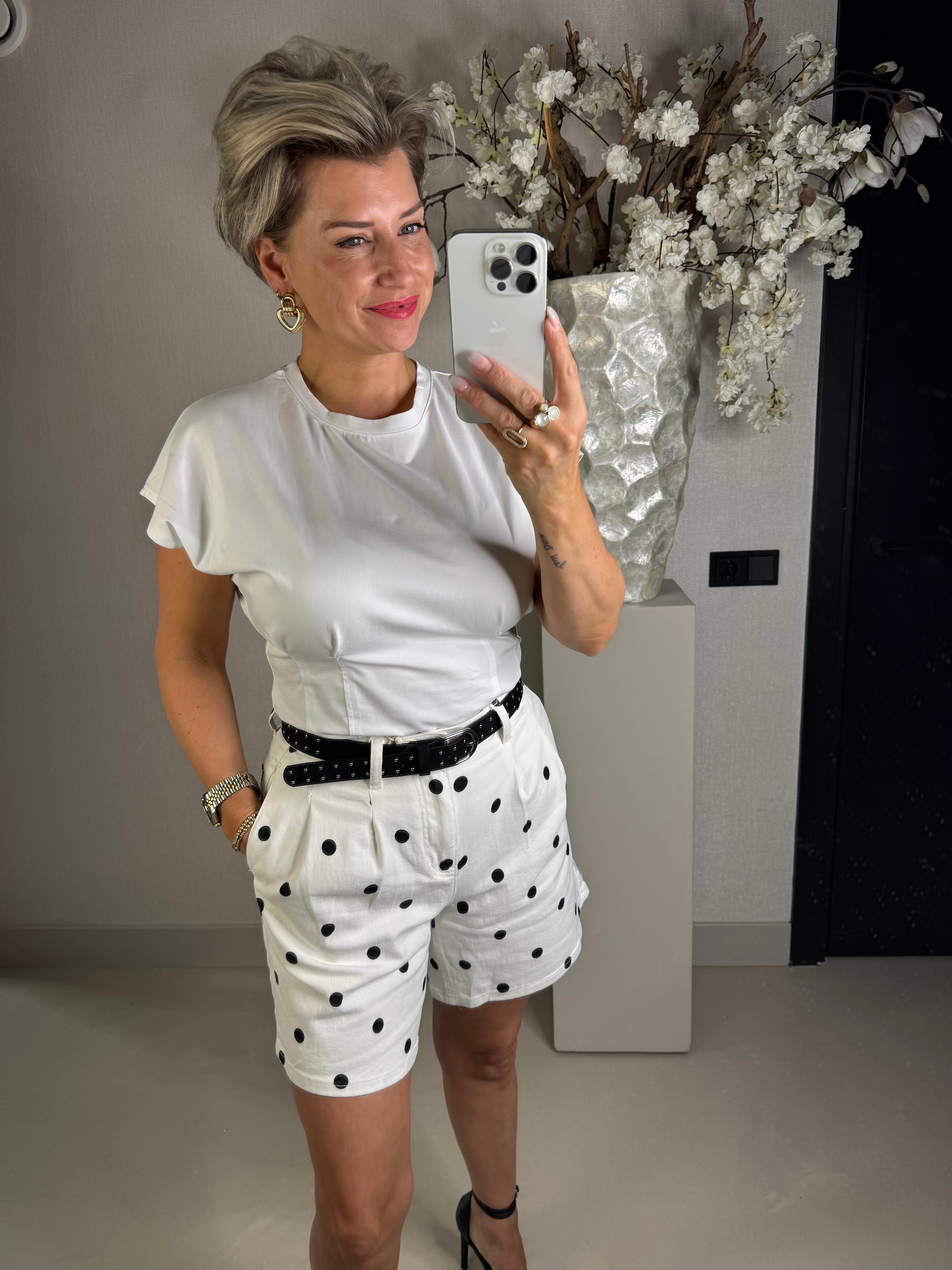 Basic top kapmouwtjes