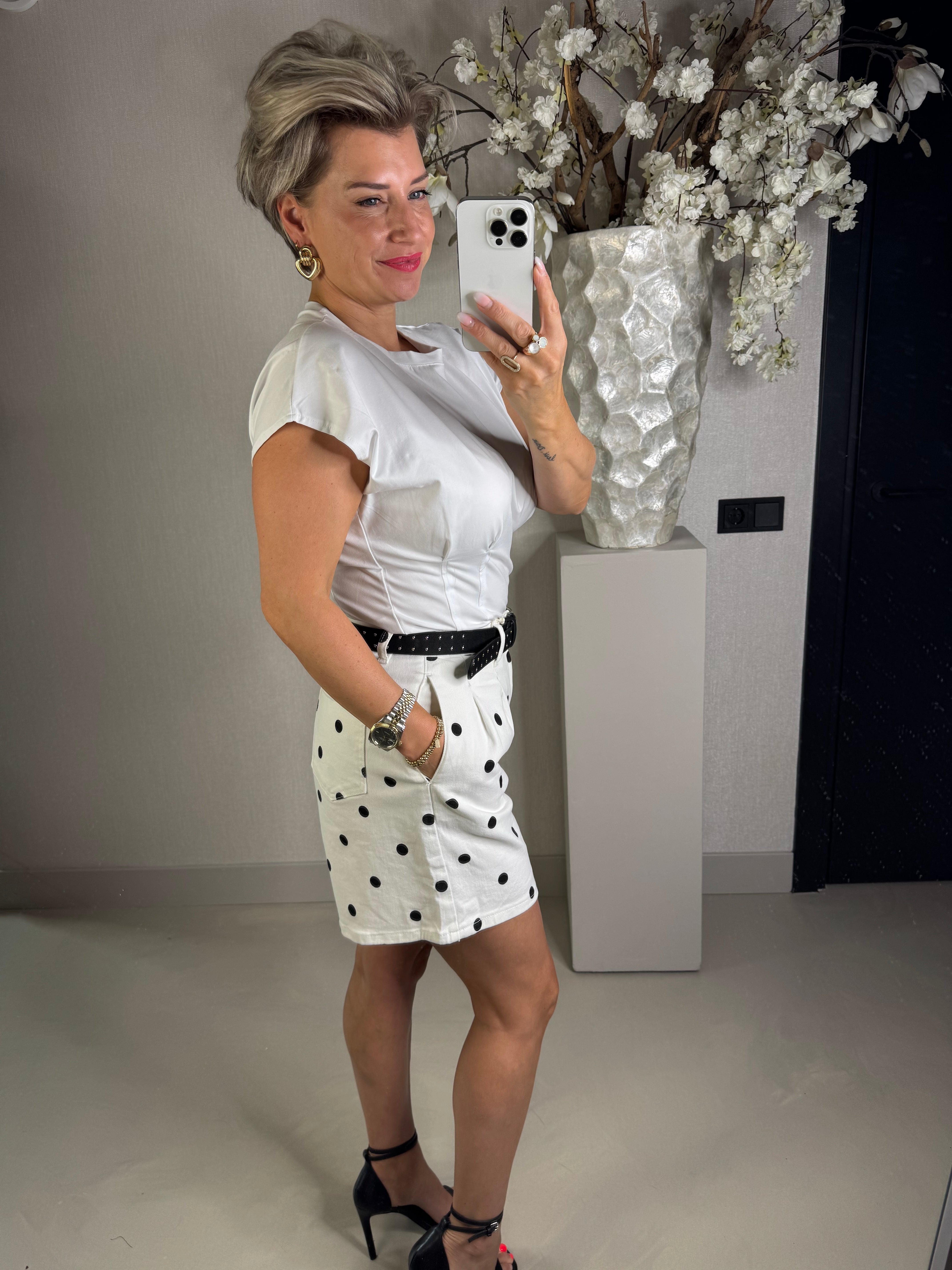 Basic top kapmouwtjes