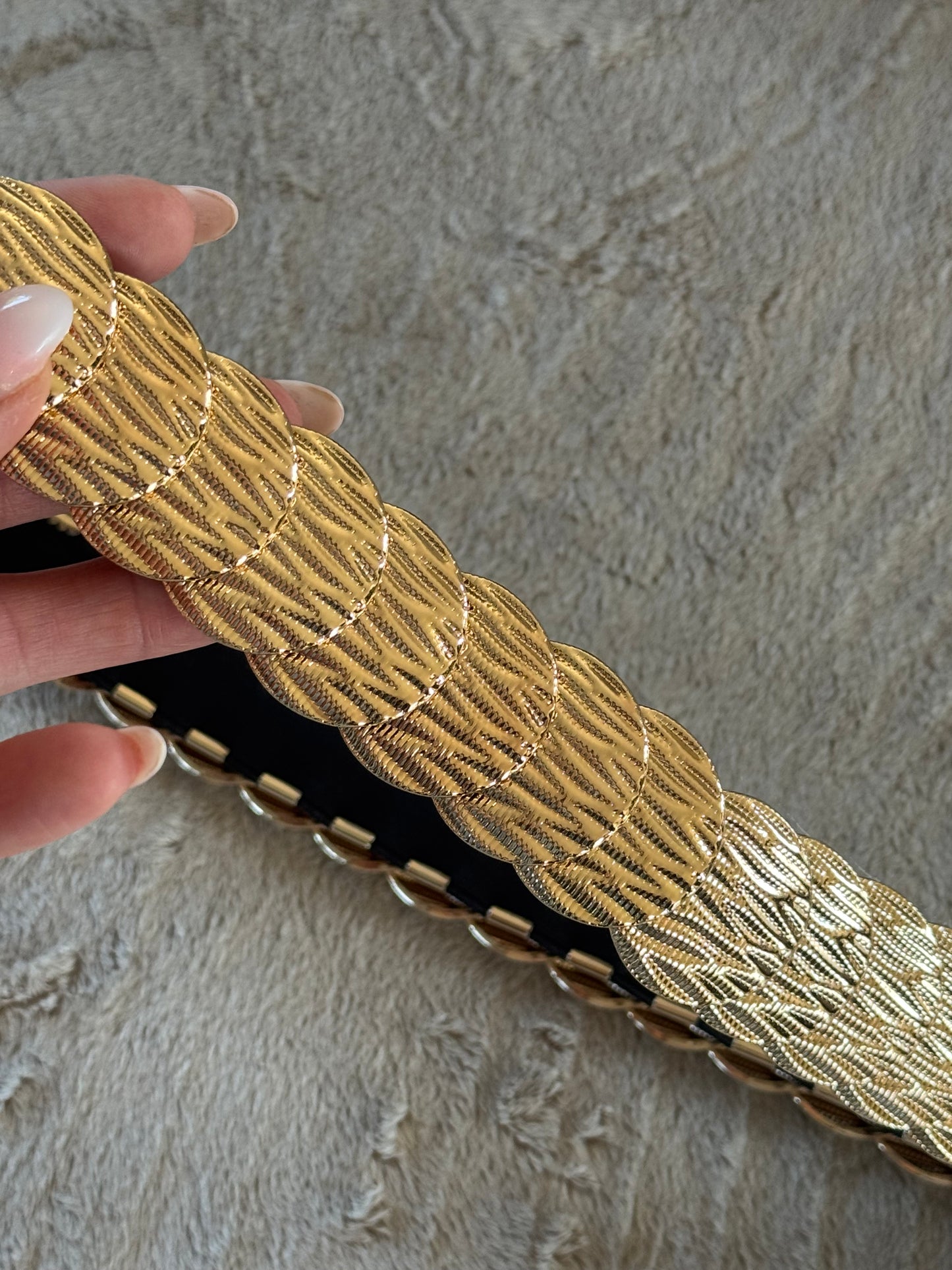 riem gouden schijven