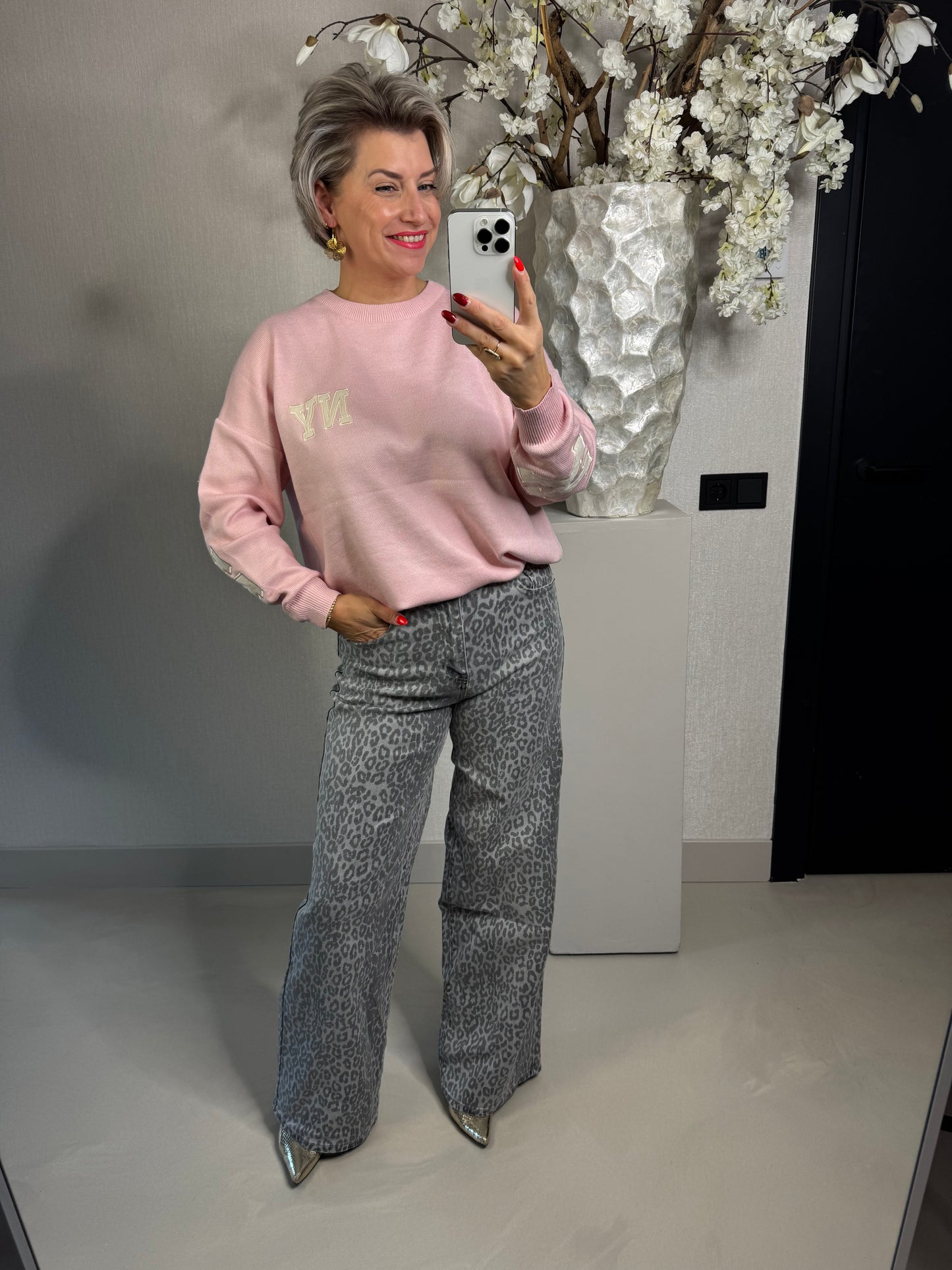 Trui New York roze