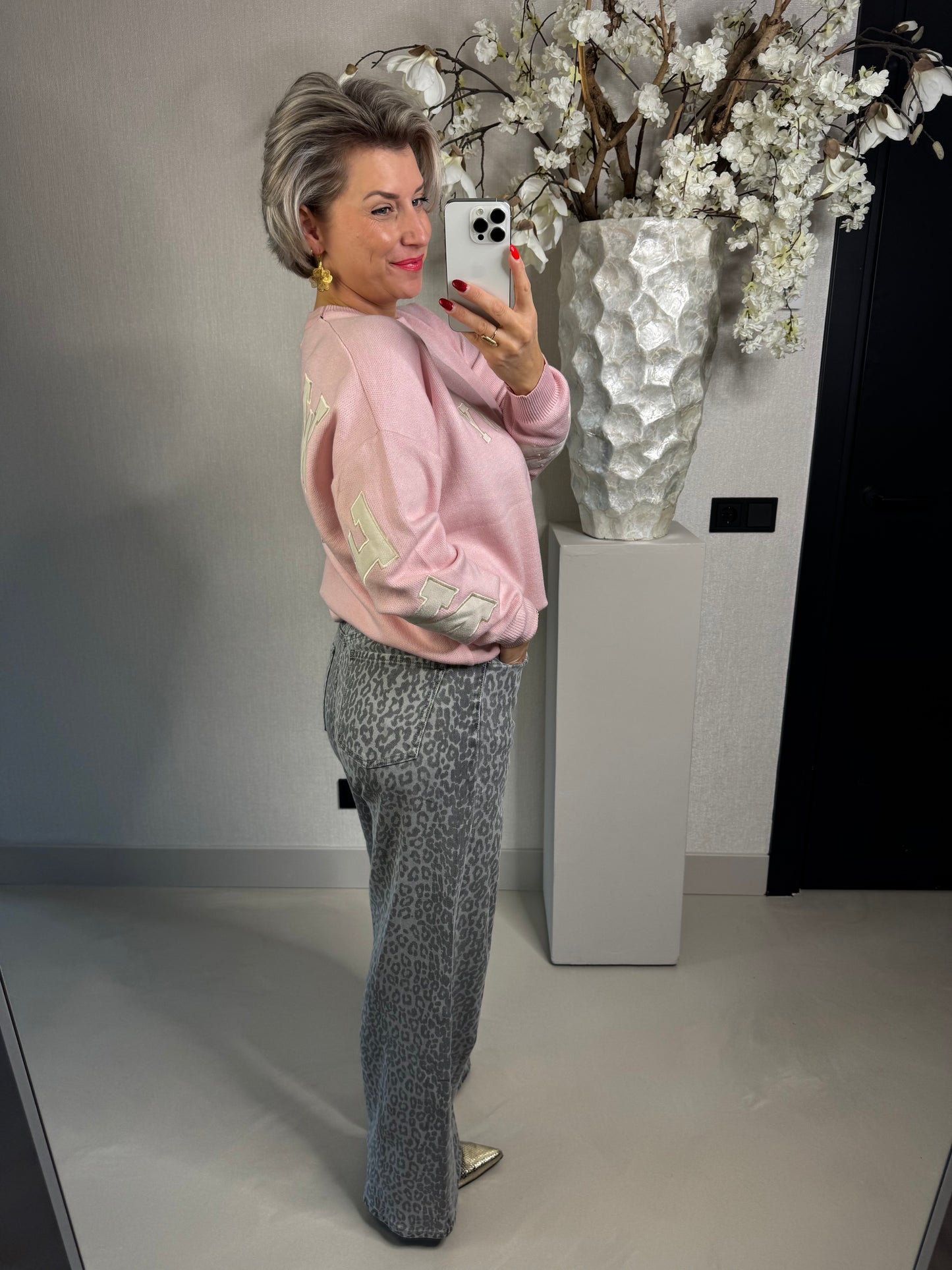 Trui New York roze