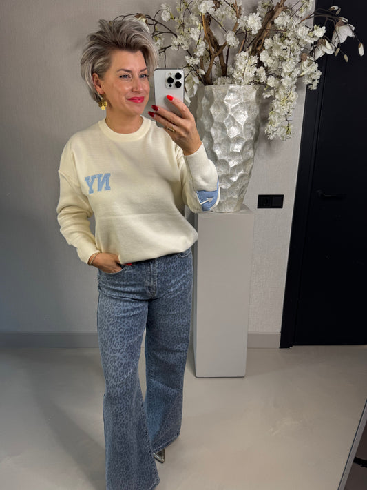 Trui New York blauw