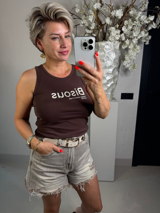 Top Bisous bruin