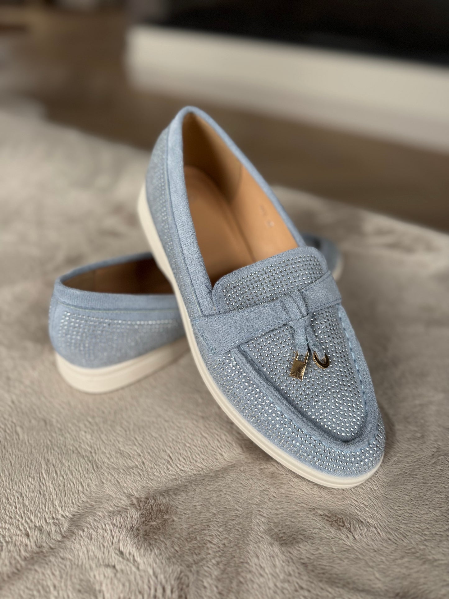 Loafers jeans blauw