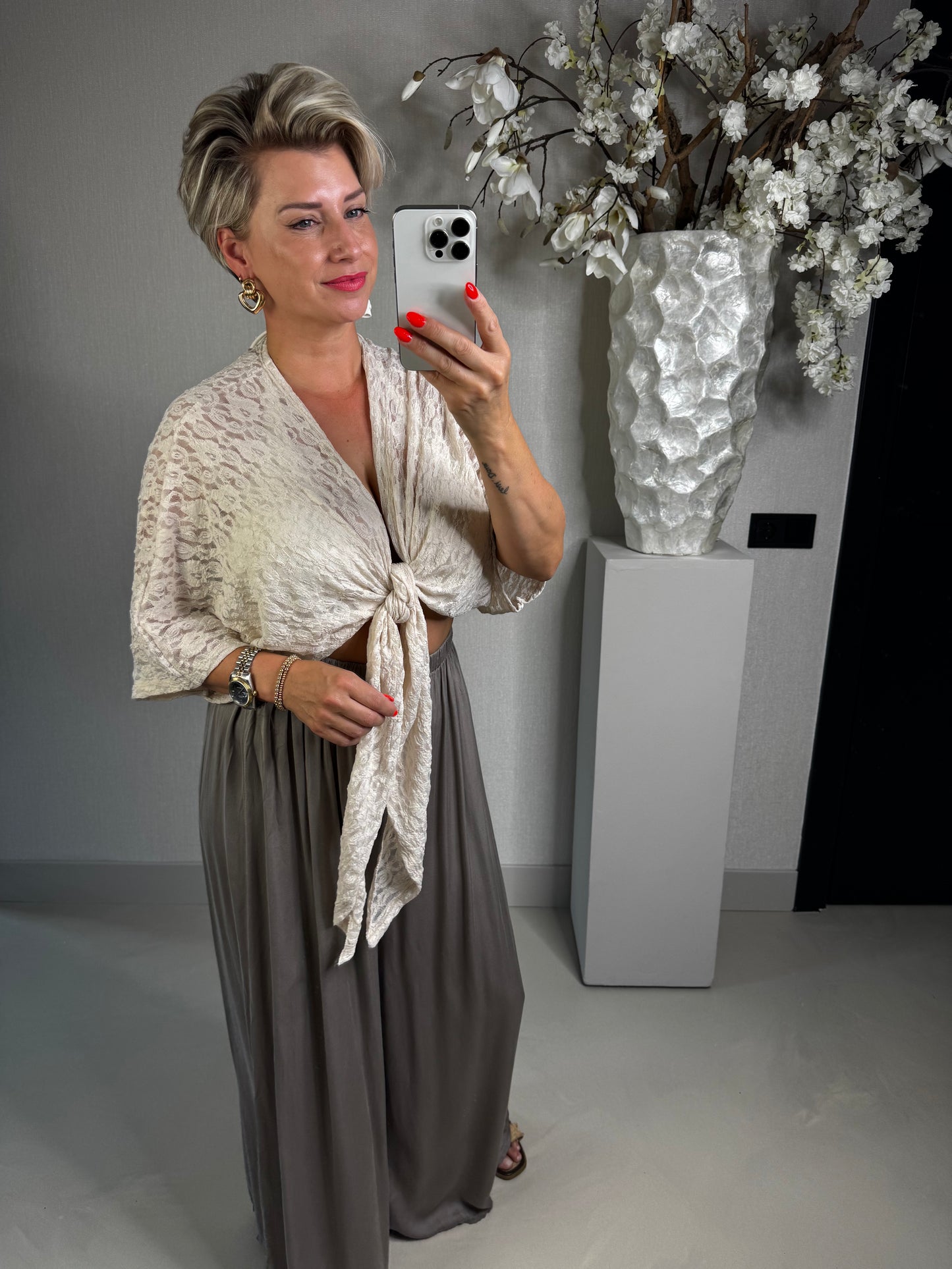 Vest boho strik