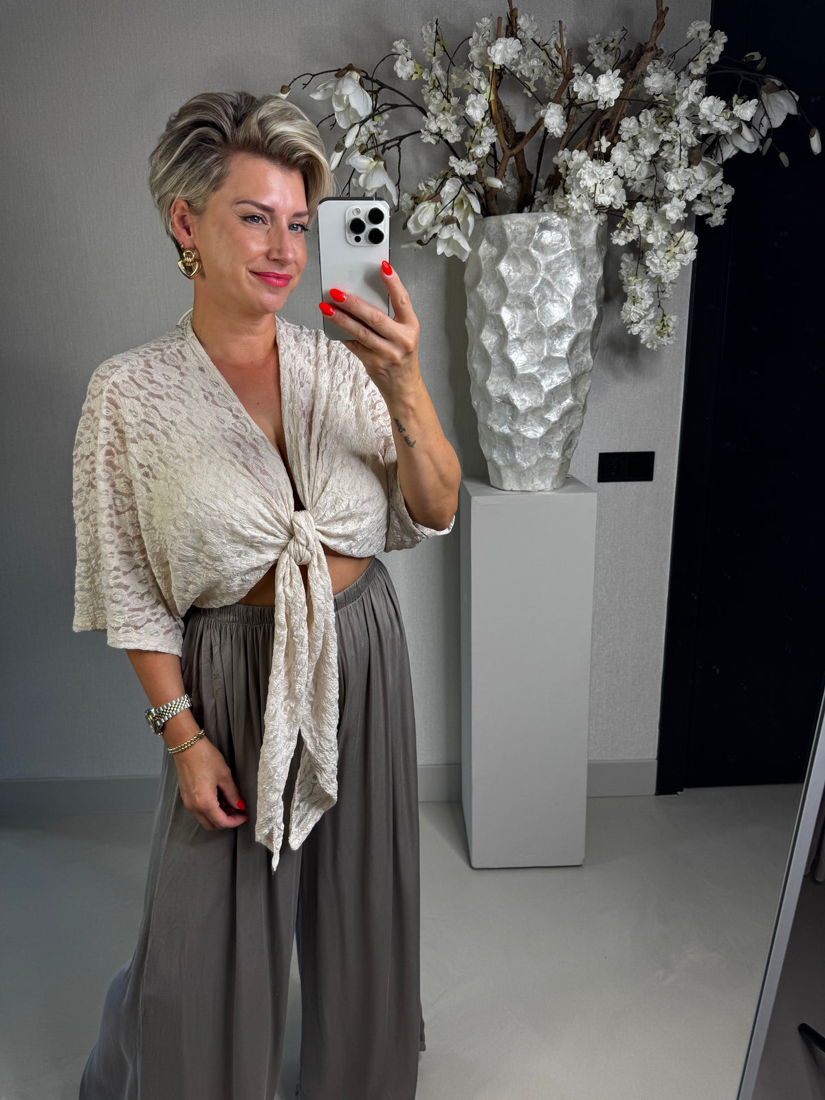 Vest boho strik
