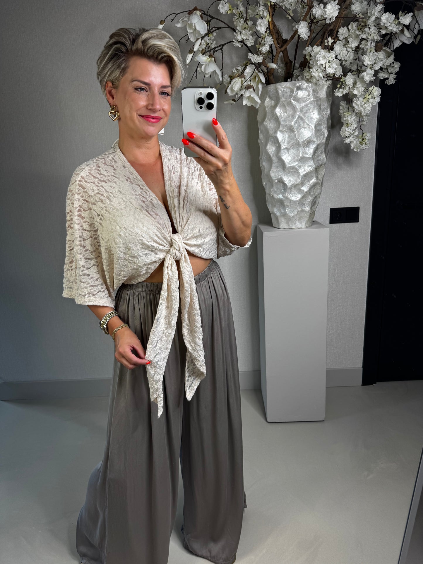 Vest boho strik