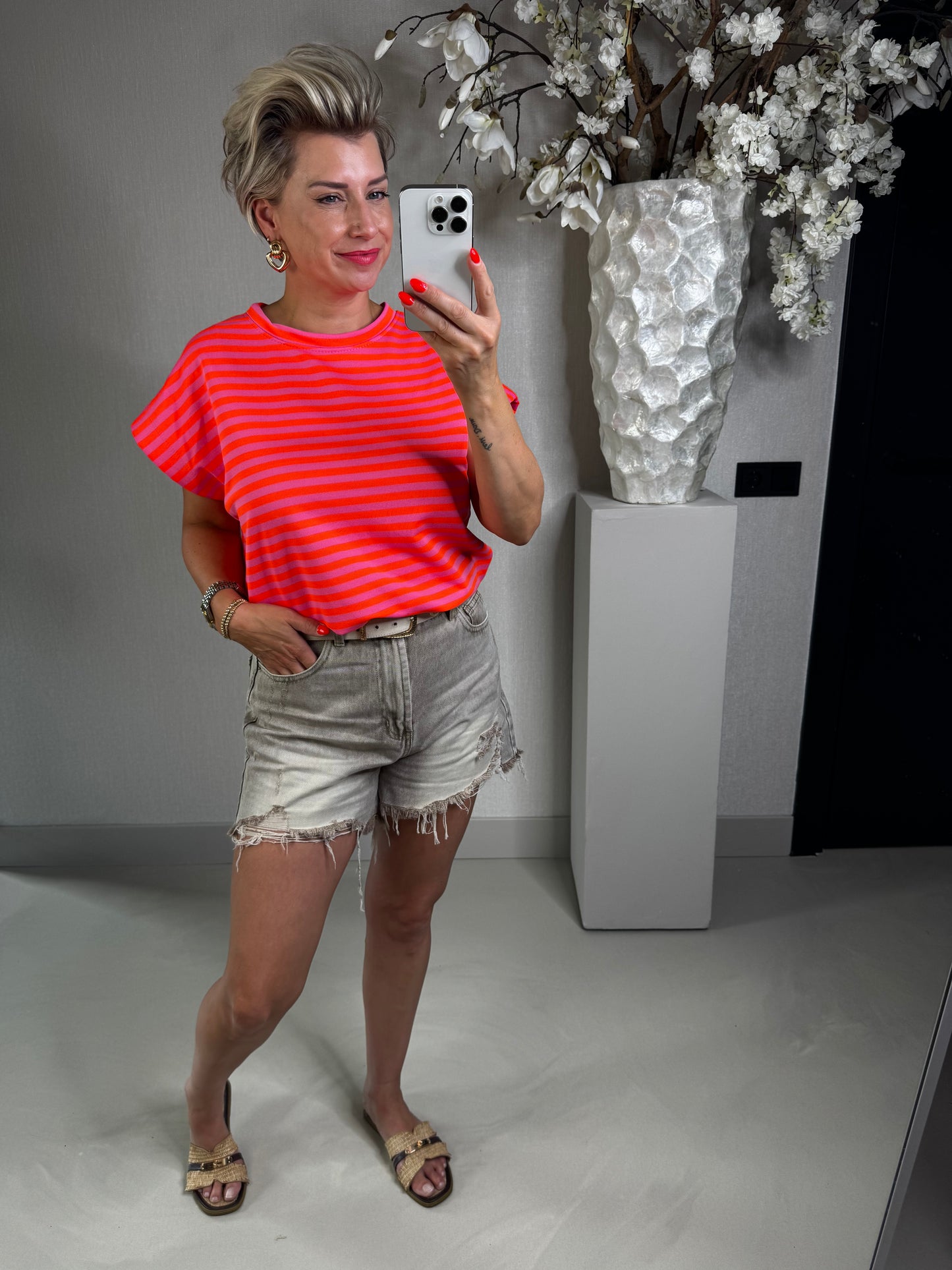 T'shirt neon streep
