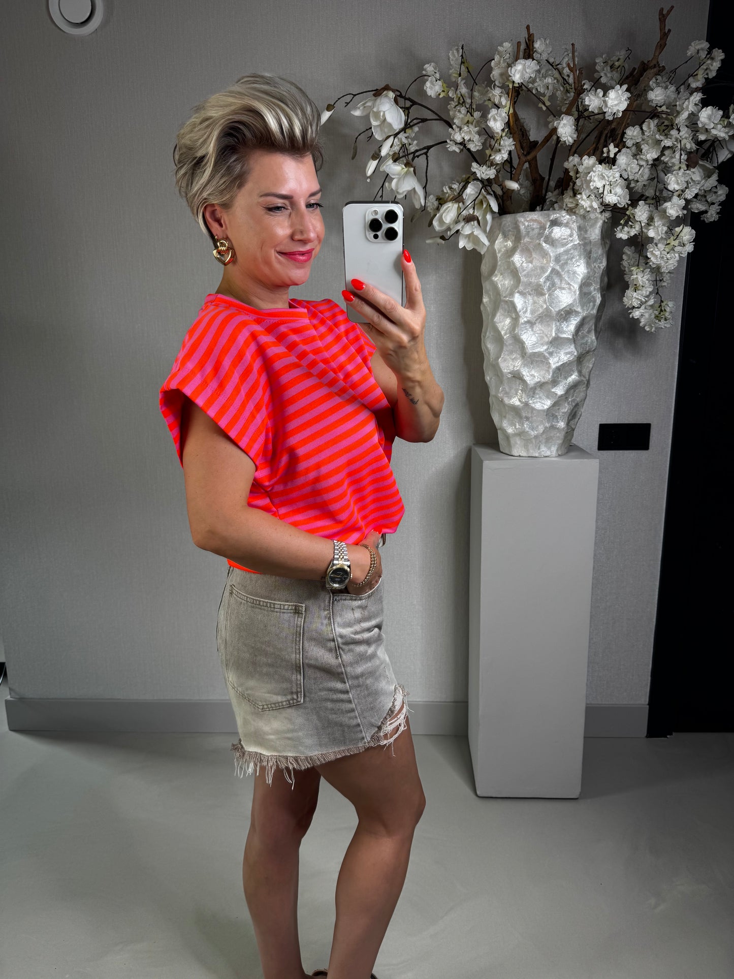 T'shirt neon streep