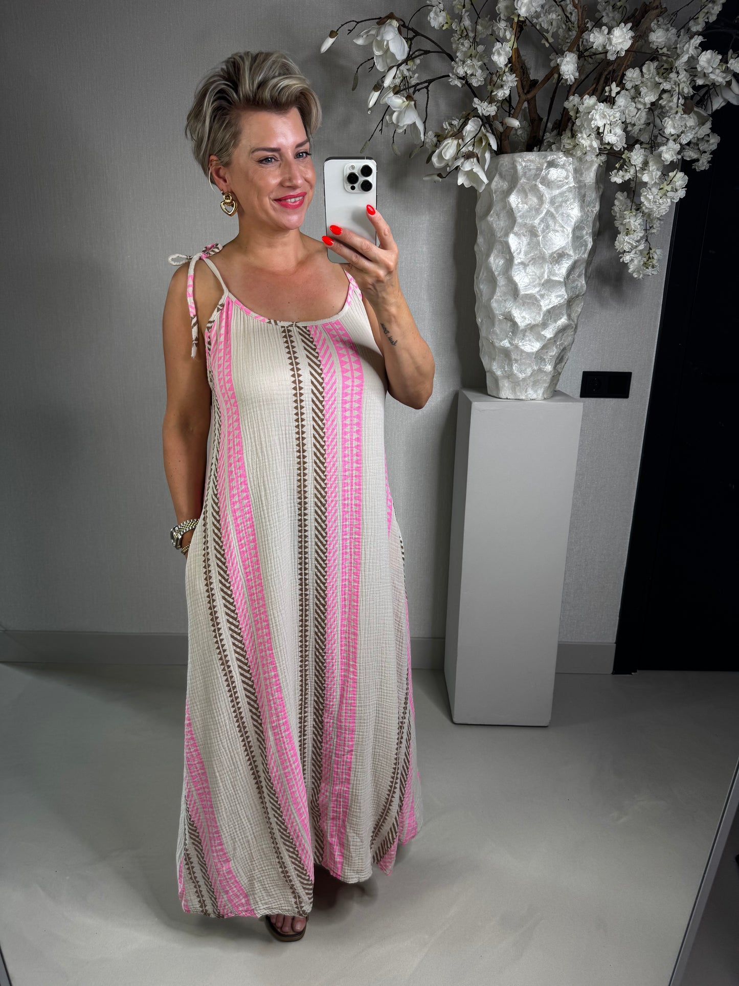 Jurk Boho mousseline