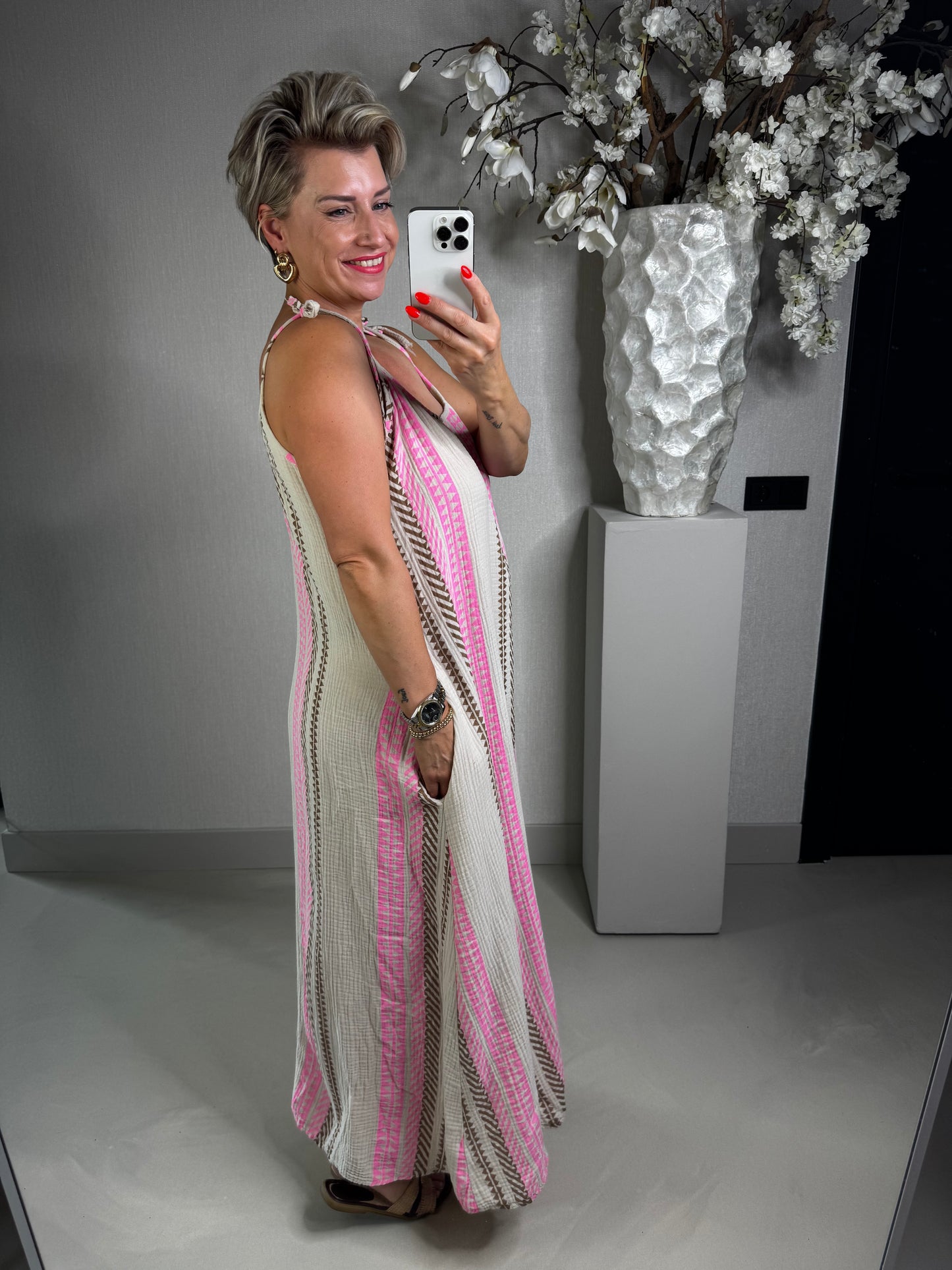 Jurk Boho mousseline