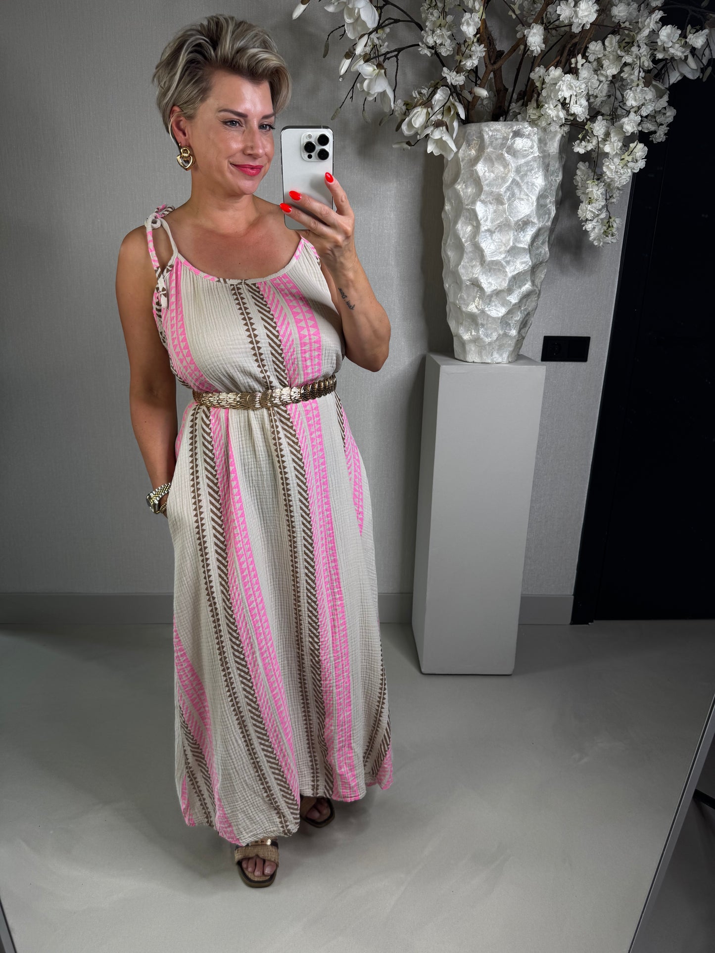 Jurk Boho mousseline