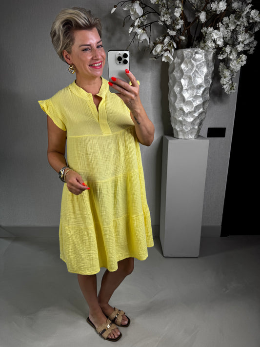 Jurkje mousseline geel