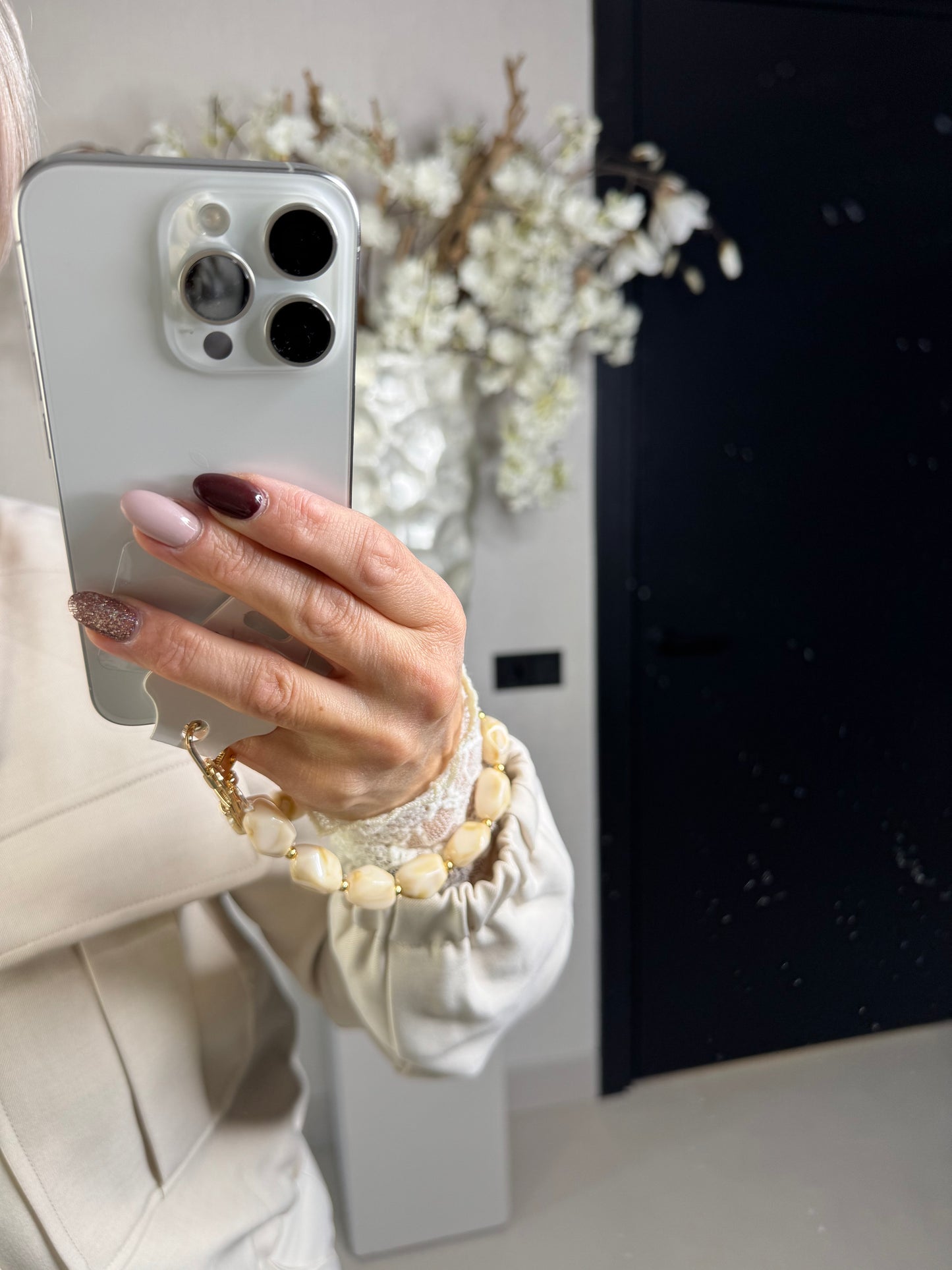 Telefoon koord off white