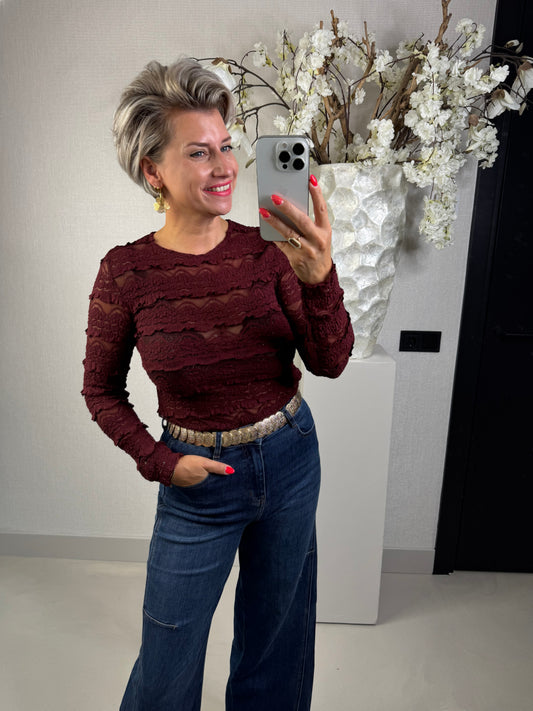 Top kant bordeaux