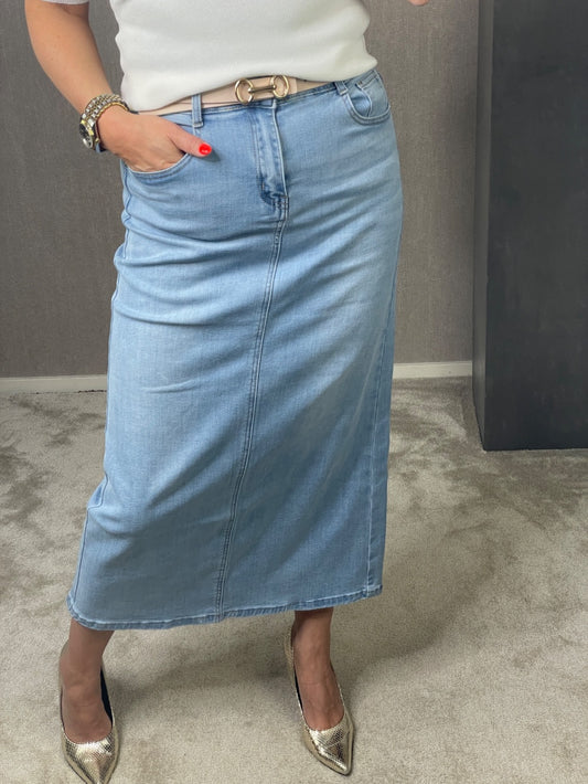 Jeans rok split