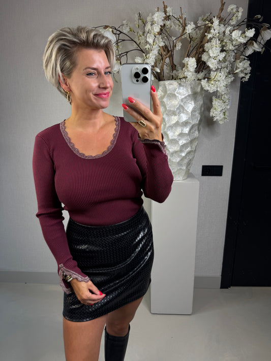 Top Mary bordeaux