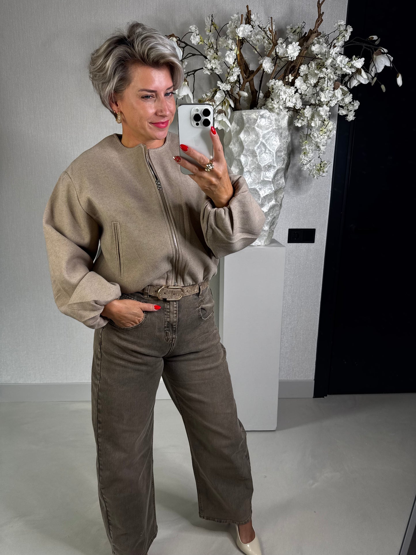 Bomber jack taupe