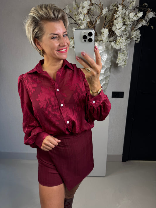 Blouse bordeaux