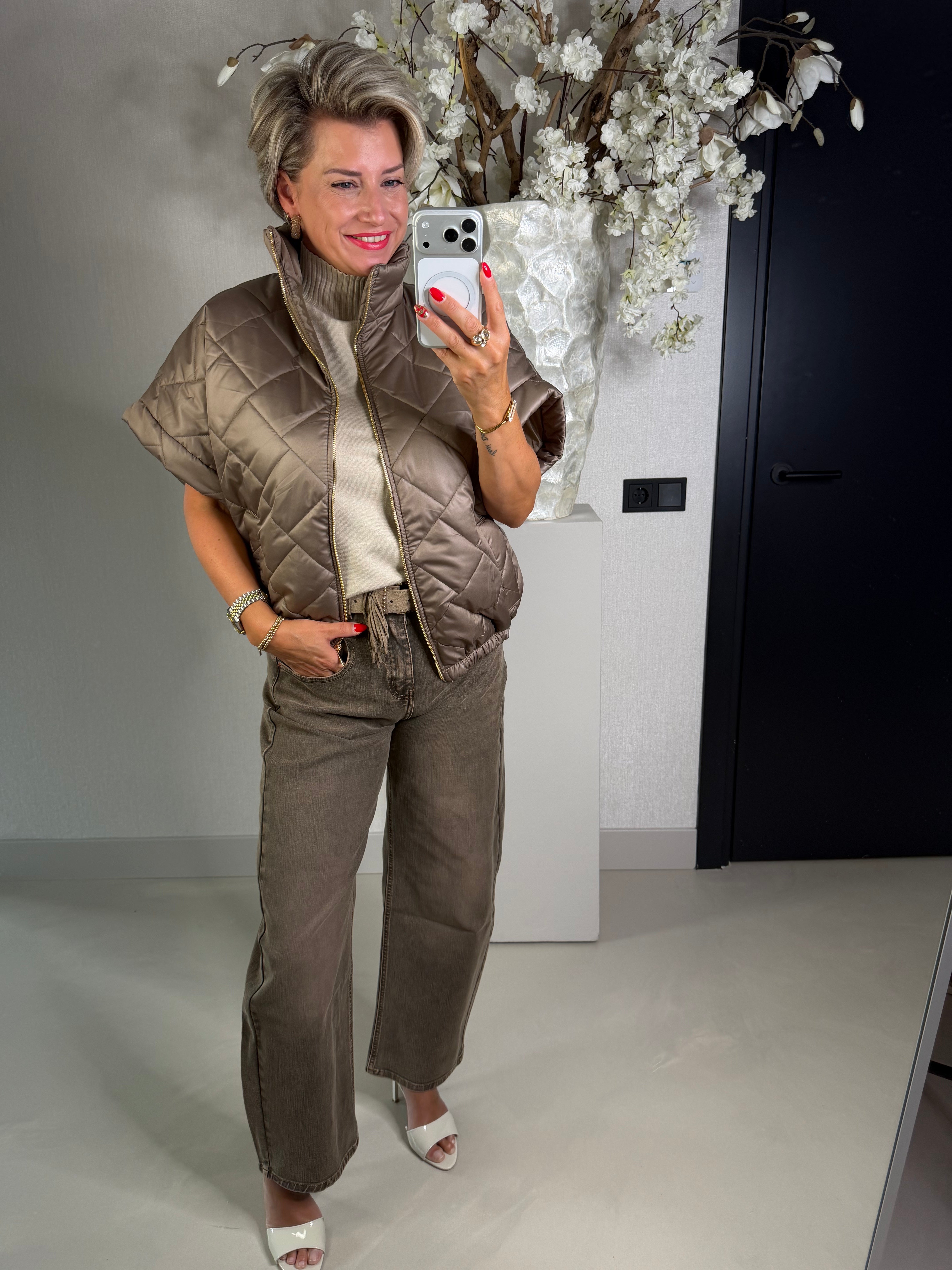 Bodywarmer taupe