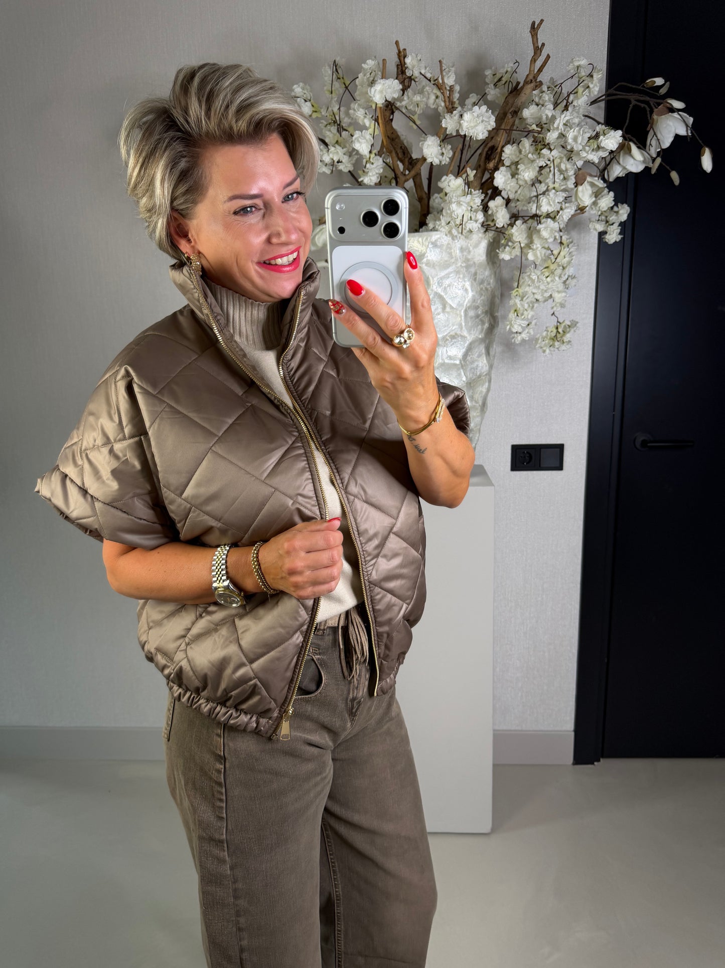 Bodywarmer taupe