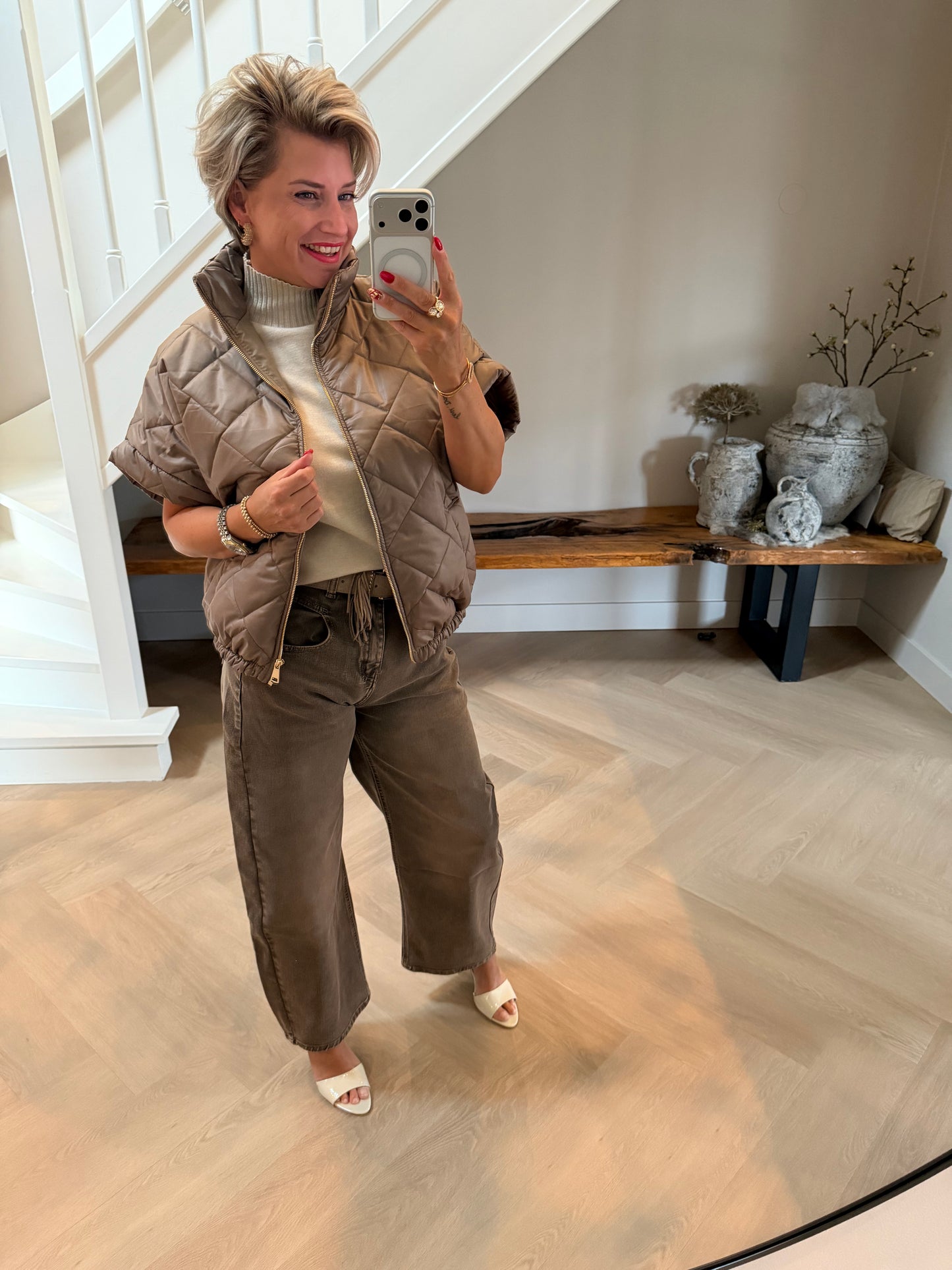 Bodywarmer taupe
