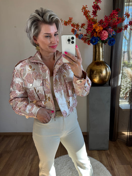 Jasje flower roze goud