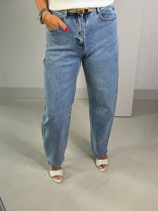 Jeans ballon blauw