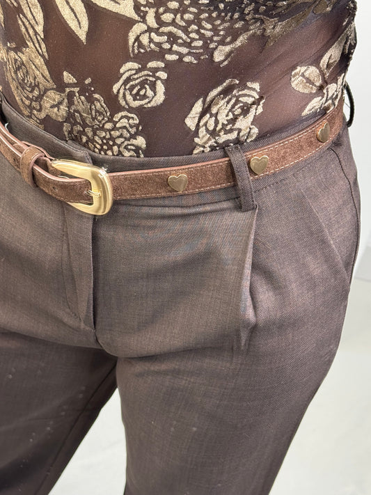 Riem suède hartjes