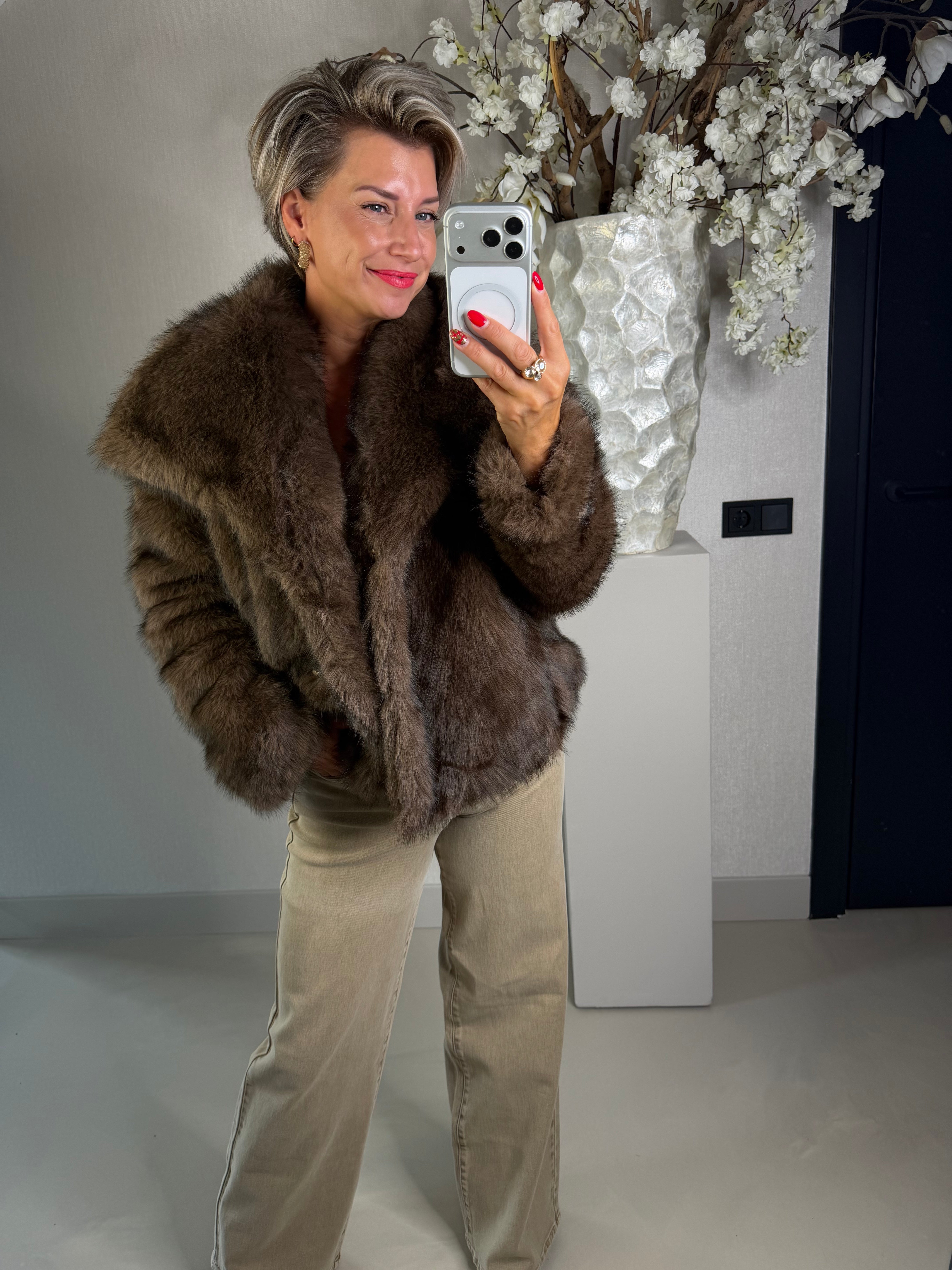 Bont fake fur bruin