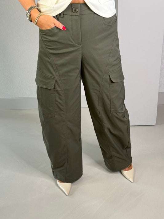 Cargo broek Ambika army green