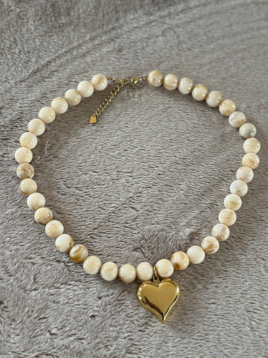 Ketting kralen hart