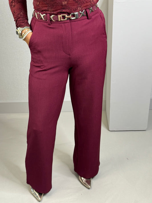 Pantalon bordeaux