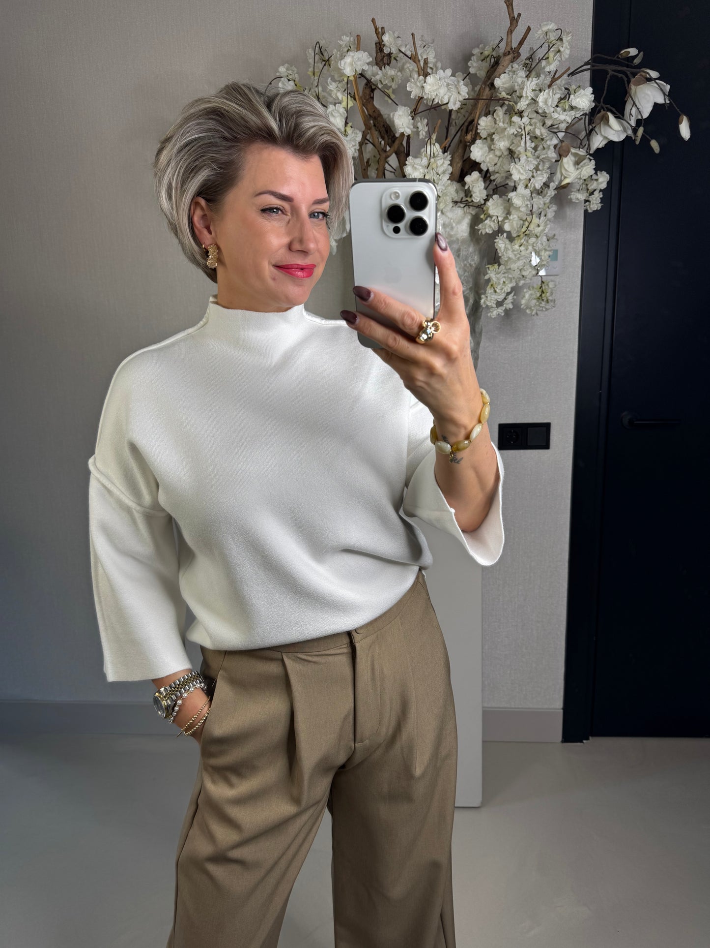 Trui Nienke off white