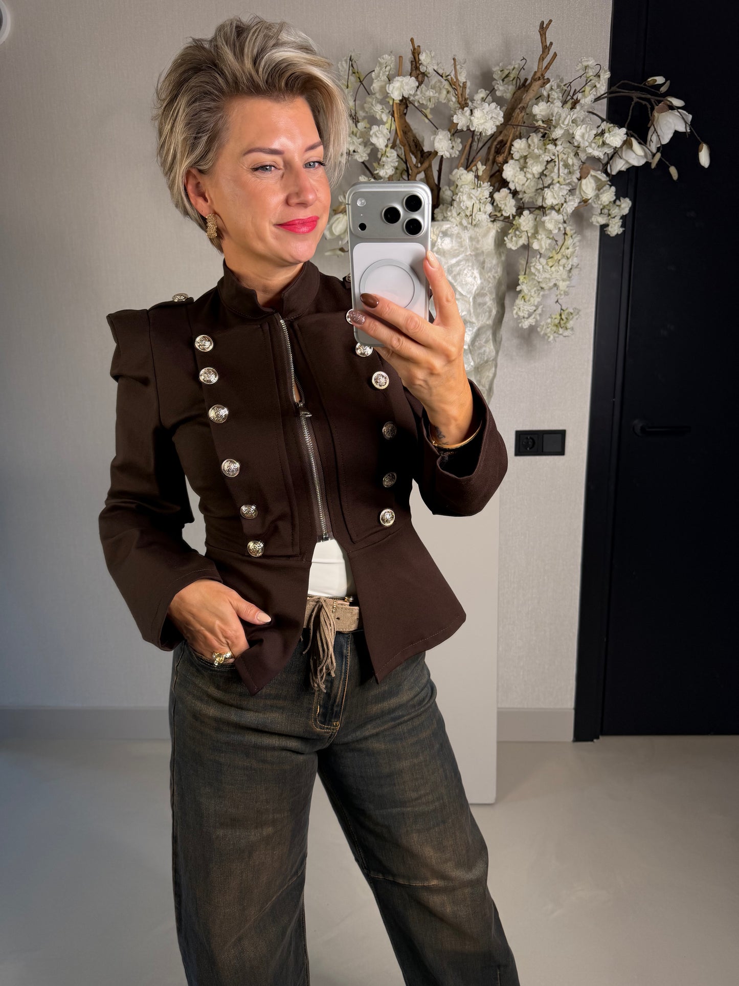 Blazer Militaire bruin