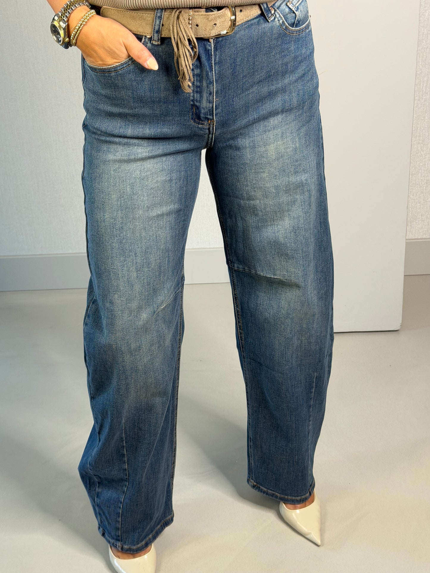 Jeans ballon Jewelly blauw